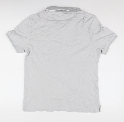 Marks and Spencer Men's Grey Collared Polo M