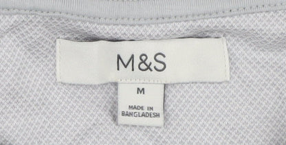 Marks and Spencer Men's Grey Collared Polo M