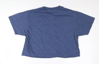 Unisex Adults UK Size L Disney Blue  T-Shirt