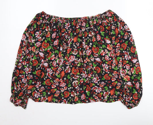 Zara Women's Floral Multicoloured Tunic Blouse, S