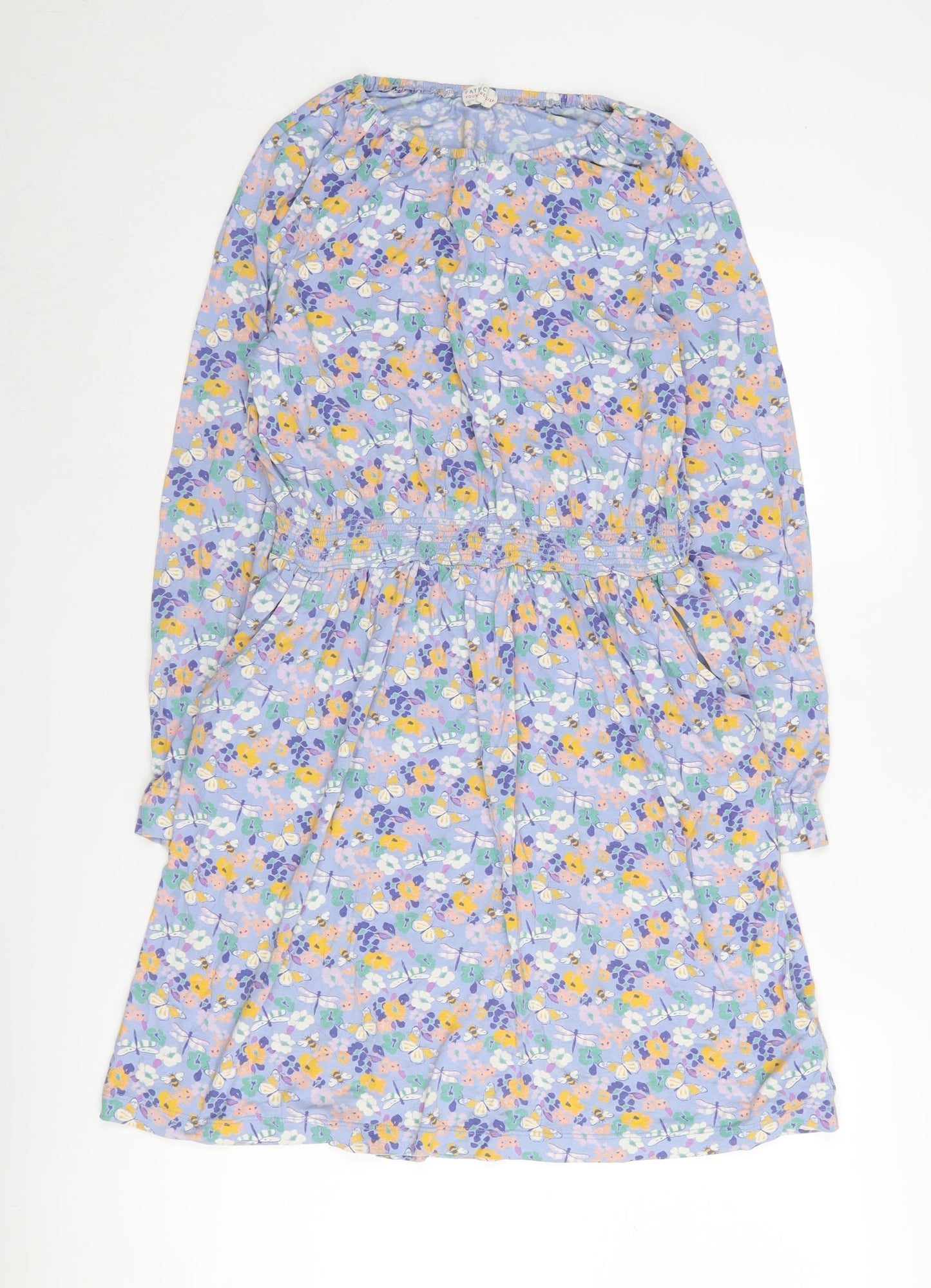 FatFace Girls Multicoloured Floral Knee Length Dress 12-13 Years