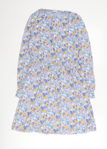 FatFace Girls Multicoloured Floral Knee Length Dress 12-13 Years