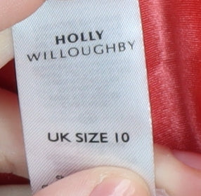 Holly Willoughby Women's Pink A-Line Midi Dress