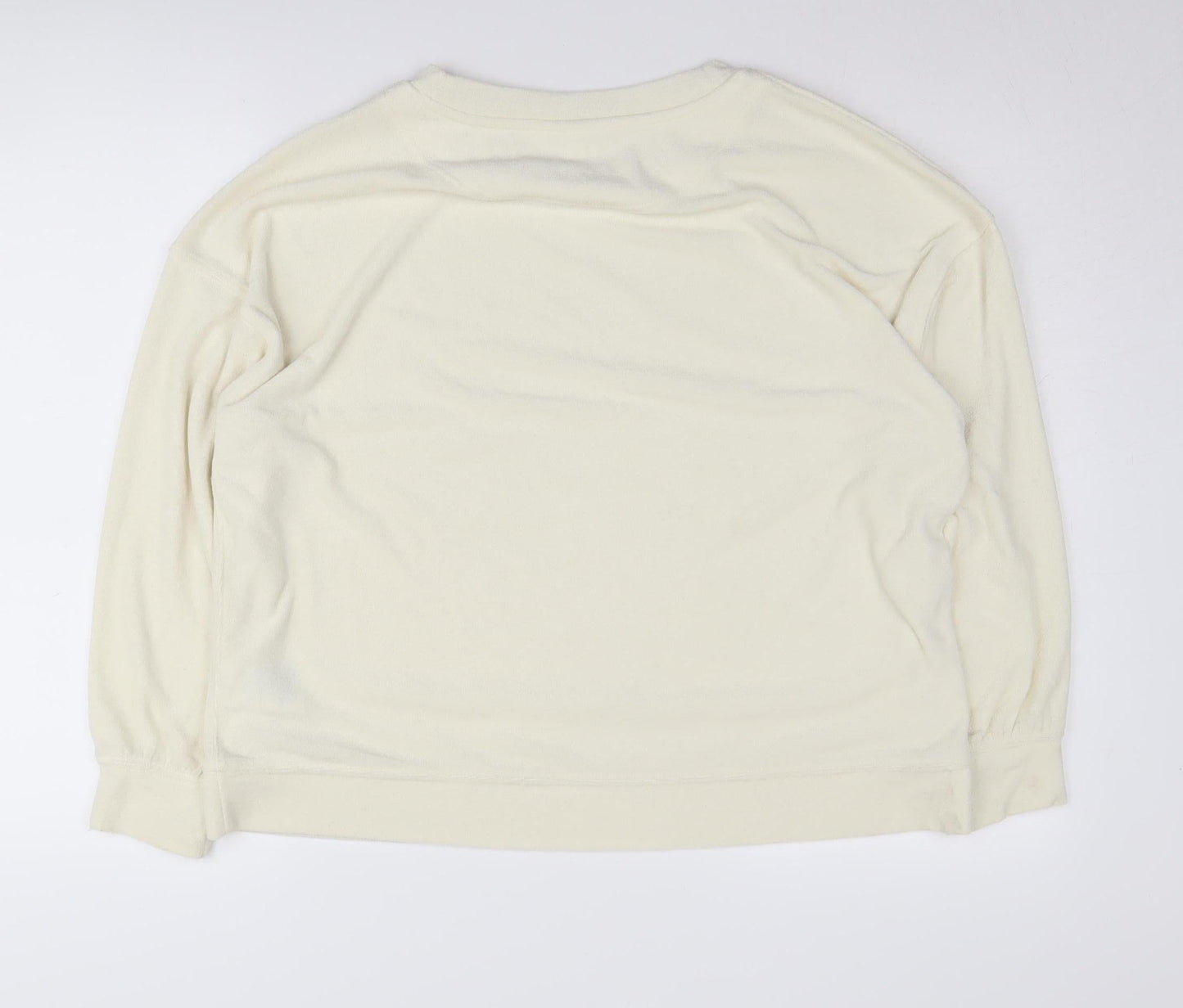 H&M Women's Ivory Pullover Sweatshirt Size 12