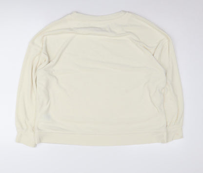 H&M Women's Ivory Pullover Sweatshirt Size 12