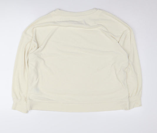 H&M Women's Ivory Pullover Sweatshirt Size 12