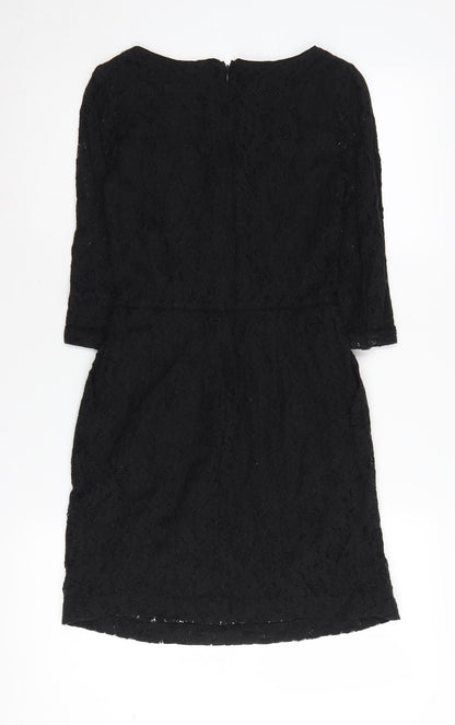 MNG Women's Black Lace Sheath Dress XS