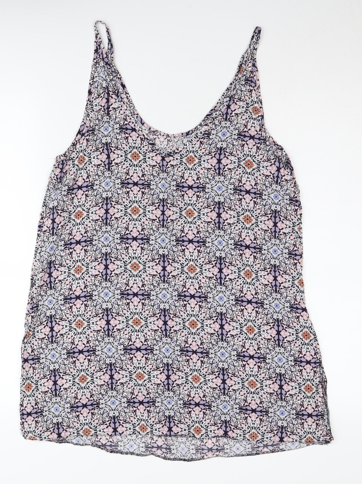 Womens UK Size 14 Dorothy Perkins Multicoloured Basic Tank