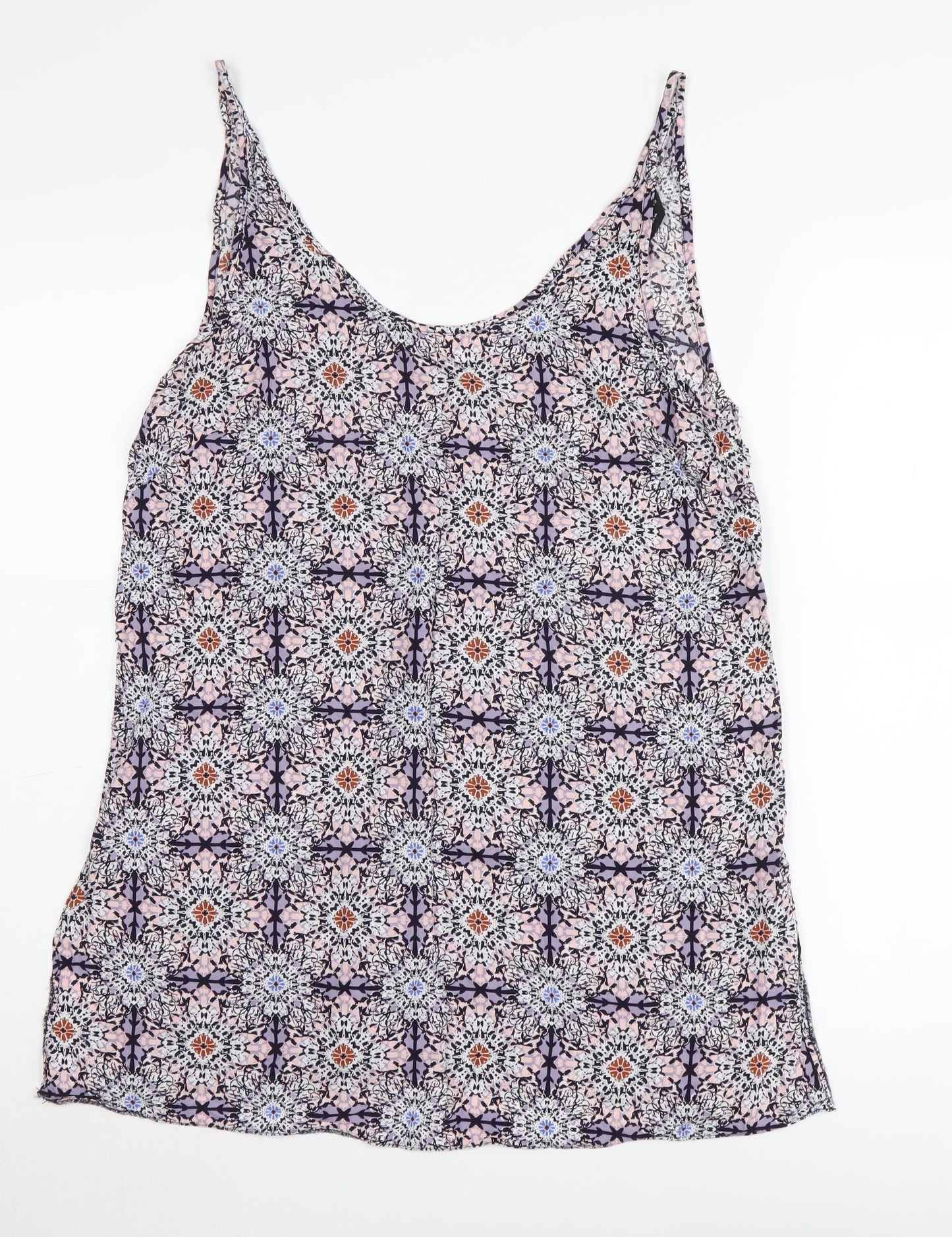 Womens UK Size 14 Dorothy Perkins Multicoloured Basic Tank
