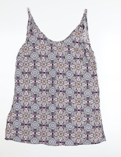 Womens UK Size 14 Dorothy Perkins Multicoloured Basic Tank