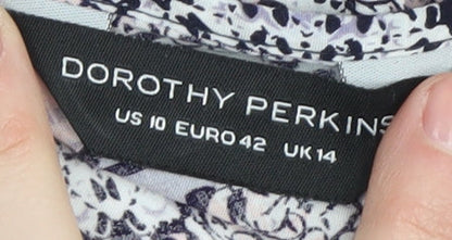 Womens UK Size 14 Dorothy Perkins Multicoloured Basic Tank