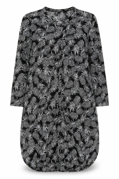 Womens UK Size M H&M Black Tunic Blouse