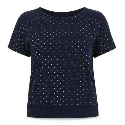 Womens UK Size 12 Marks and Spencer Blue Jersey T-Shirt
