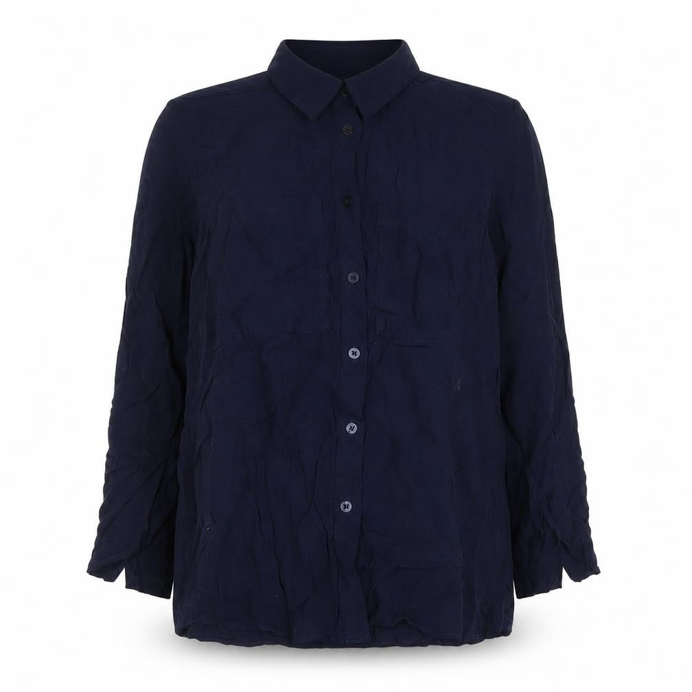 Marks and Spencer Women's Blue Button-Up Shirt 12
