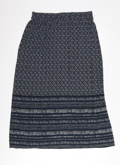 Marks and Spencer Women's Black Geometric Midi Skirt