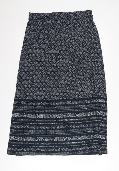 Marks and Spencer Women's Black Geometric Midi Skirt