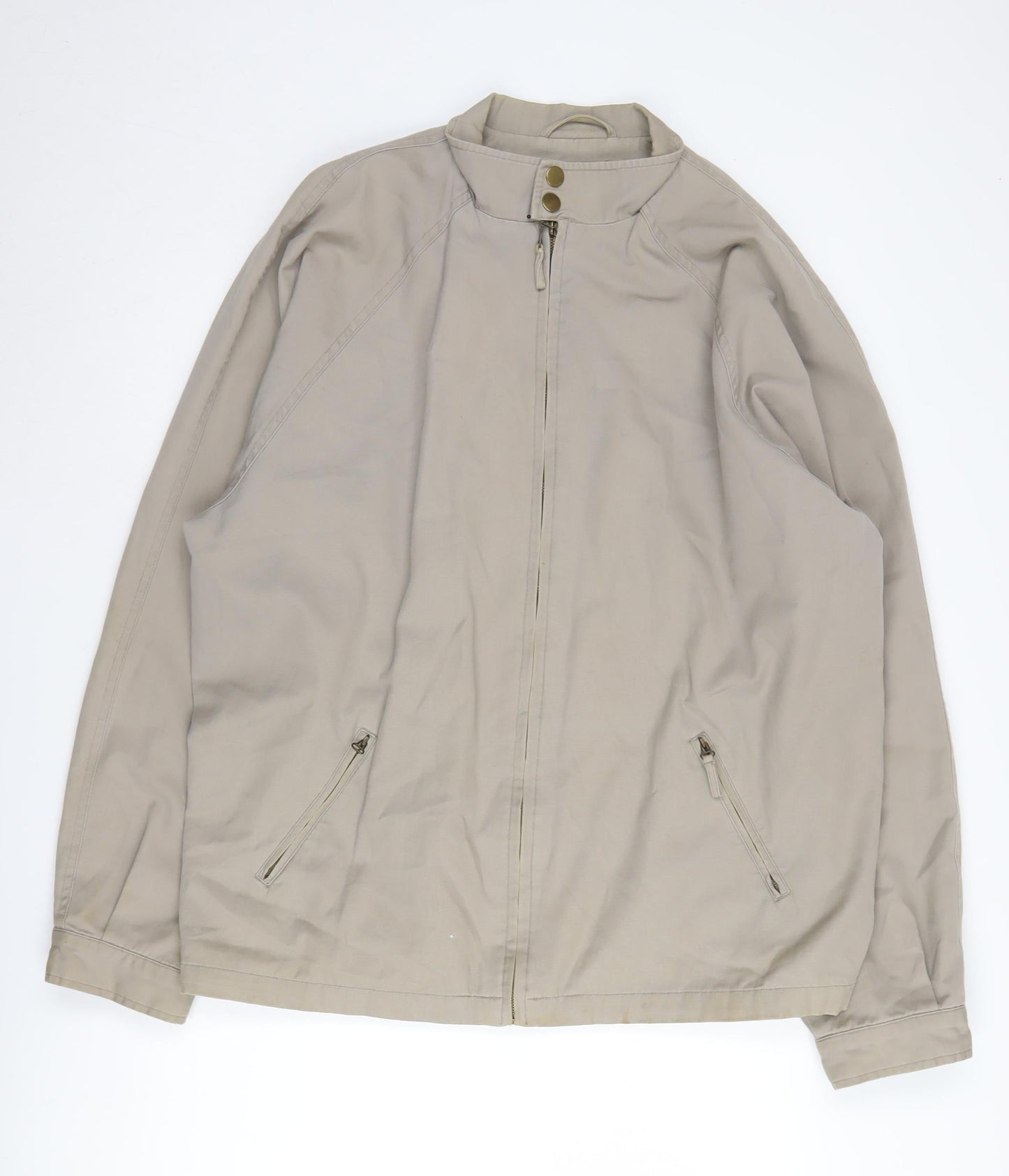 Mens UK Size L NATURAL CLASSICS Beige Windbreaker Coat