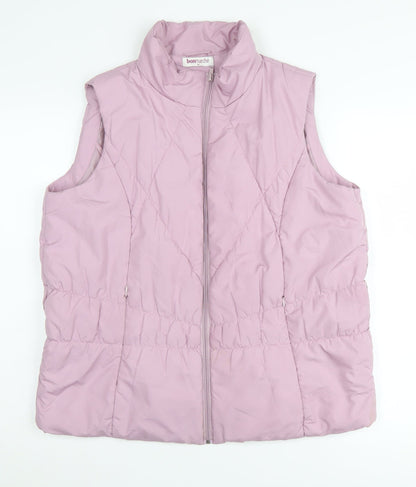 Womens UK Size M Bonmarché Pink Puffer Jacket
