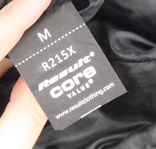 Unisex Adults UK Size M Result Core Black Hooded