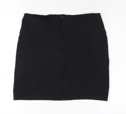 H&M Women's Black Geometric Knit Skirt, Size S