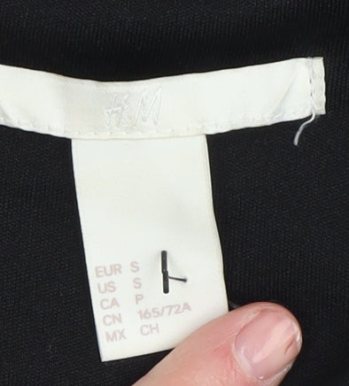 H&M Women's Black Geometric Knit Skirt, Size S