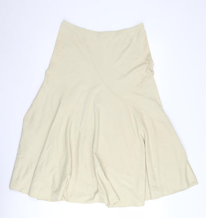 Viz-A-Viz Women's Beige A-Line Skirt Size 12