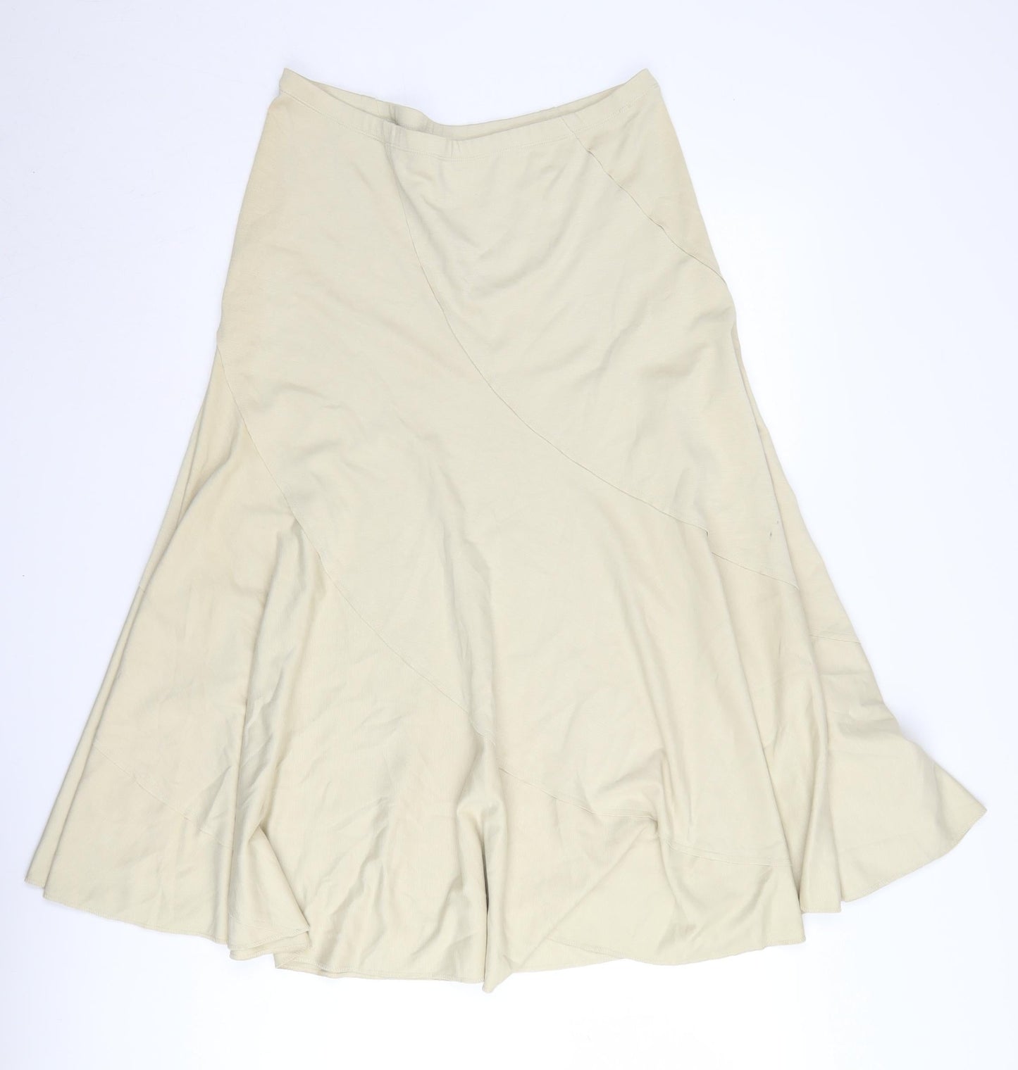 Viz-A-Viz Women's Beige A-Line Skirt Size 12