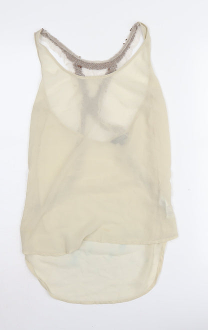 Womens UK Size 6 Marks and Spencer Beige Camisole Tank
