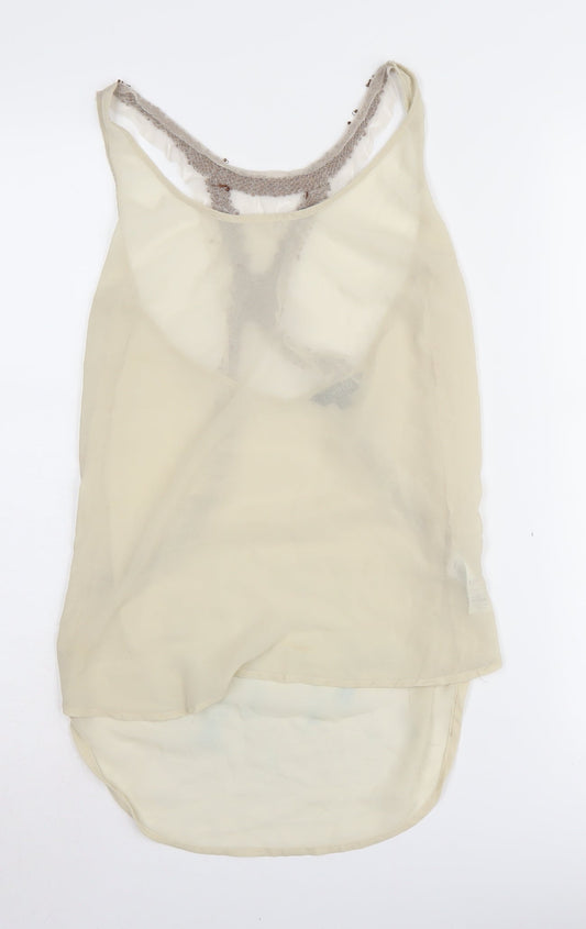 Womens UK Size 6 Marks and Spencer Beige Camisole Tank