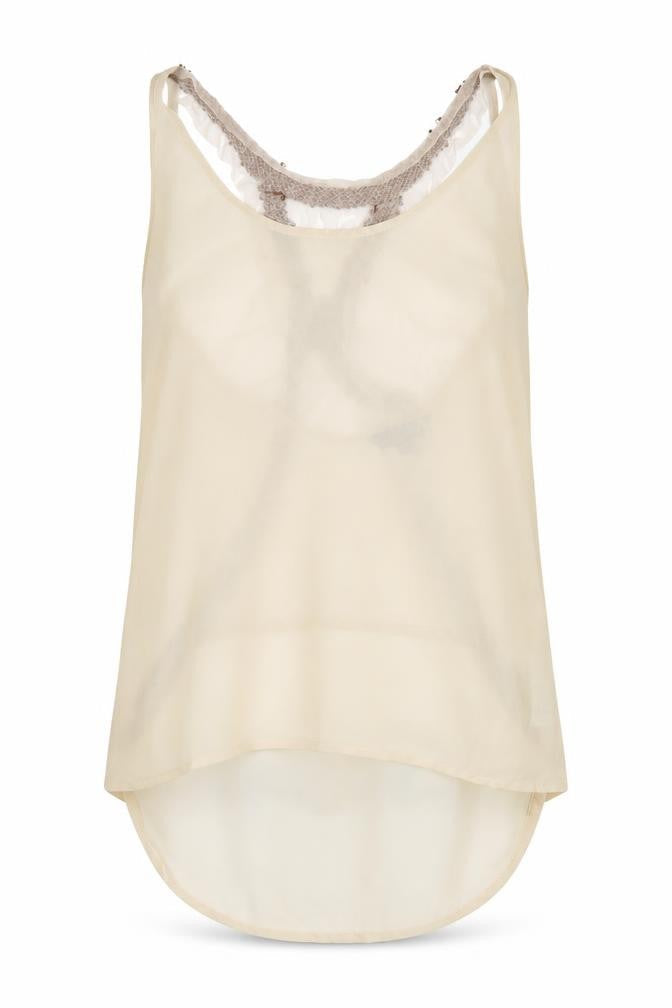 Womens UK Size 6 Marks and Spencer Beige Camisole Tank