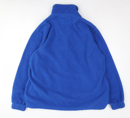 Mens UK Size M MIG Blue Fleece Jacket