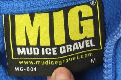 Mens UK Size M MIG Blue Fleece Jacket