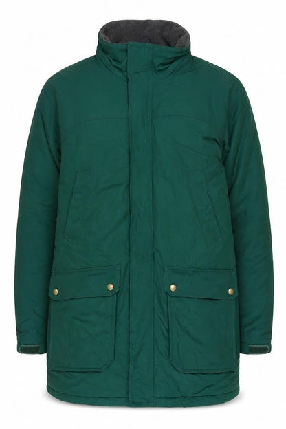 Mens UK Size M Lands' End Green Parka Coat