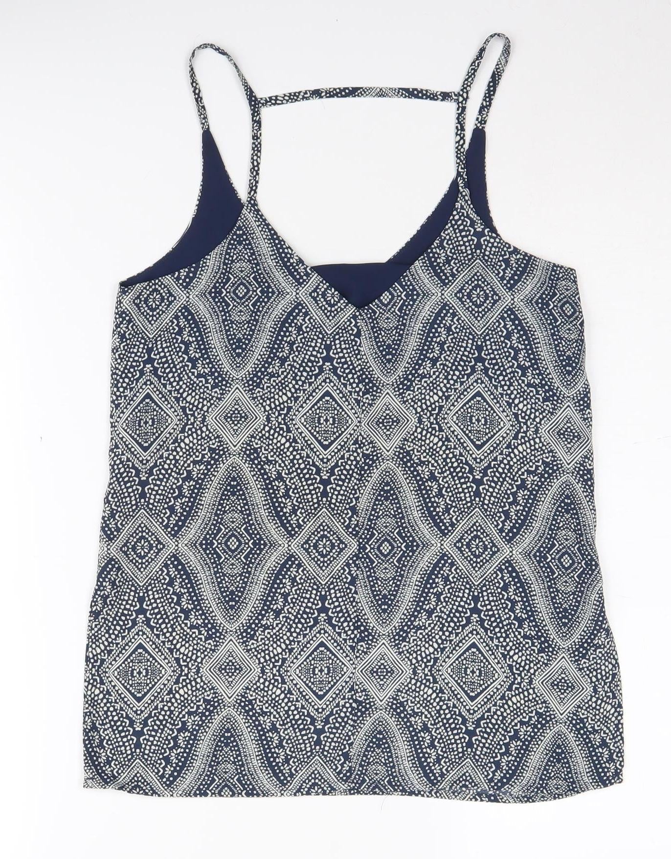 Womens UK Size 4 H&M Multicoloured Camisole Tank