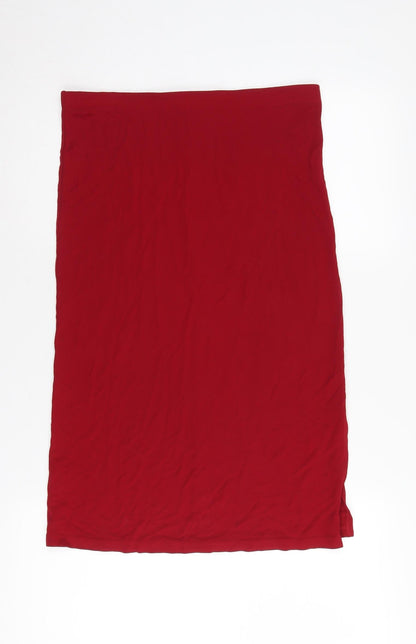 Oasis Women's Red Pencil Skirt, Size 14 - Smart Casual