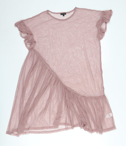 Womens UK Size S River Island Purple Tunic Blouse
