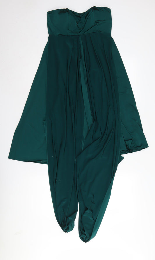 Marks and Spencer Women's Green A-Line Strapless Dress