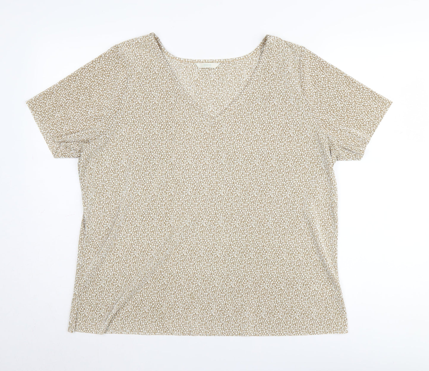 Womens UK Size 20 Marks and Spencer Beige  Blouse