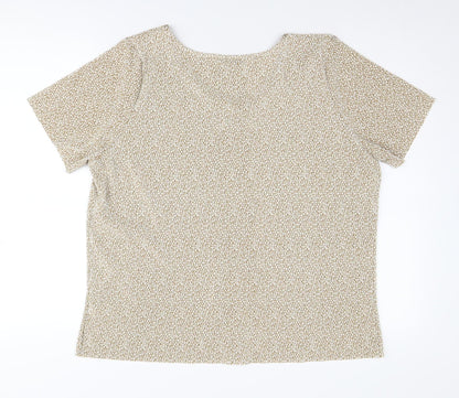 Womens UK Size 20 Marks and Spencer Beige  Blouse