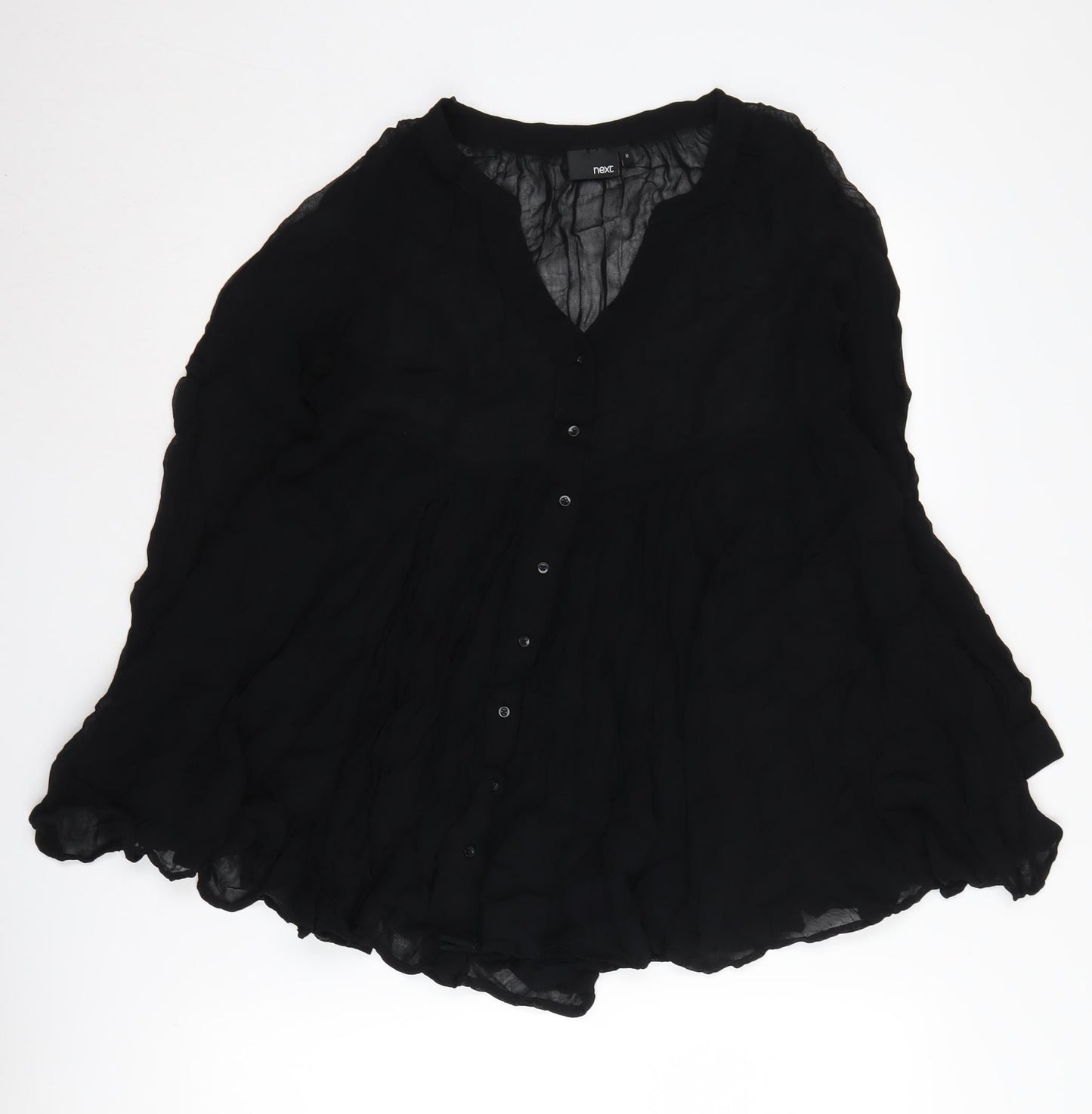 Womens UK Size 12 NEXT Black Basic Blouse
