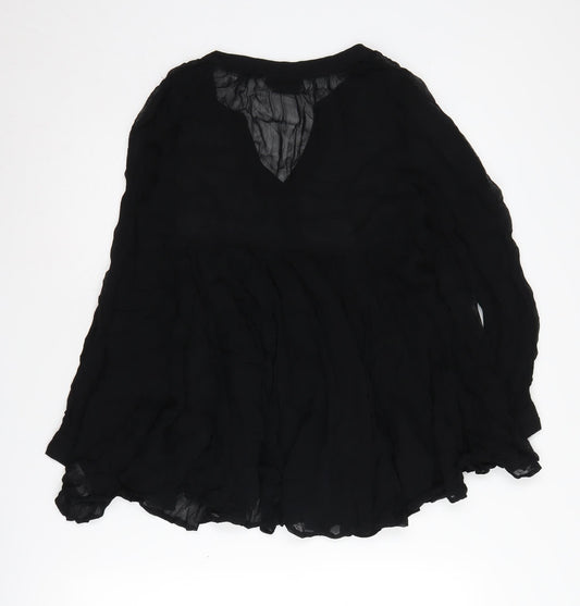 Womens UK Size 12 NEXT Black Basic Blouse
