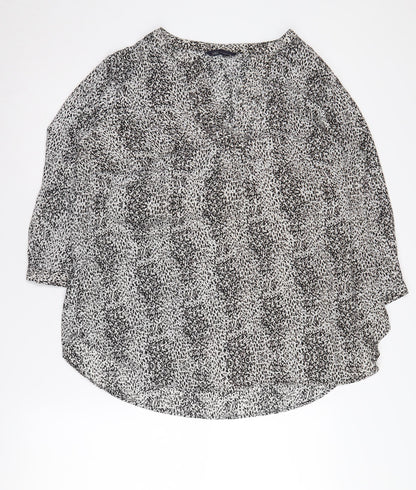 Womens UK Size 18 Marks and Spencer Black Blouse