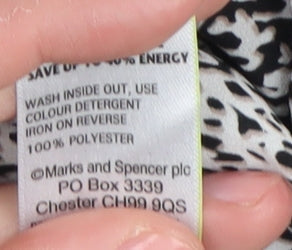 Womens UK Size 18 Marks and Spencer Black Blouse