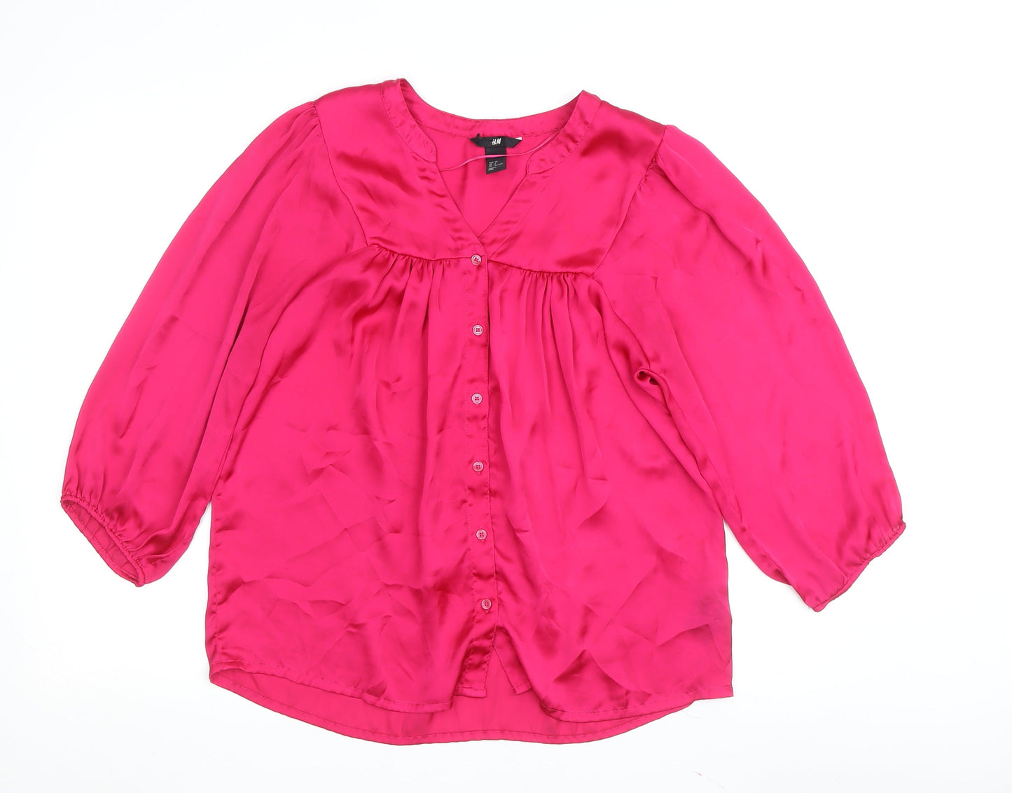 Womens UK Size 8 H&M Pink  Blouse