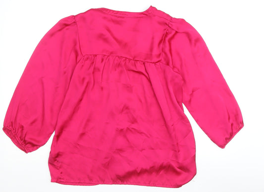 Womens UK Size 8 H&M Pink  Blouse