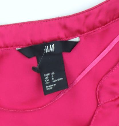 Womens UK Size 8 H&M Pink  Blouse