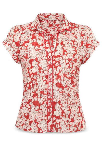 Womens UK Size 12 Ellie Louise Red  Blouse