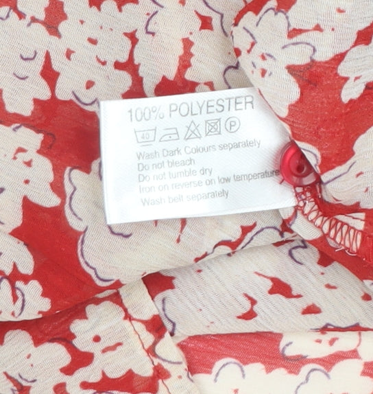 Womens UK Size 12 Ellie Louise Red  Blouse