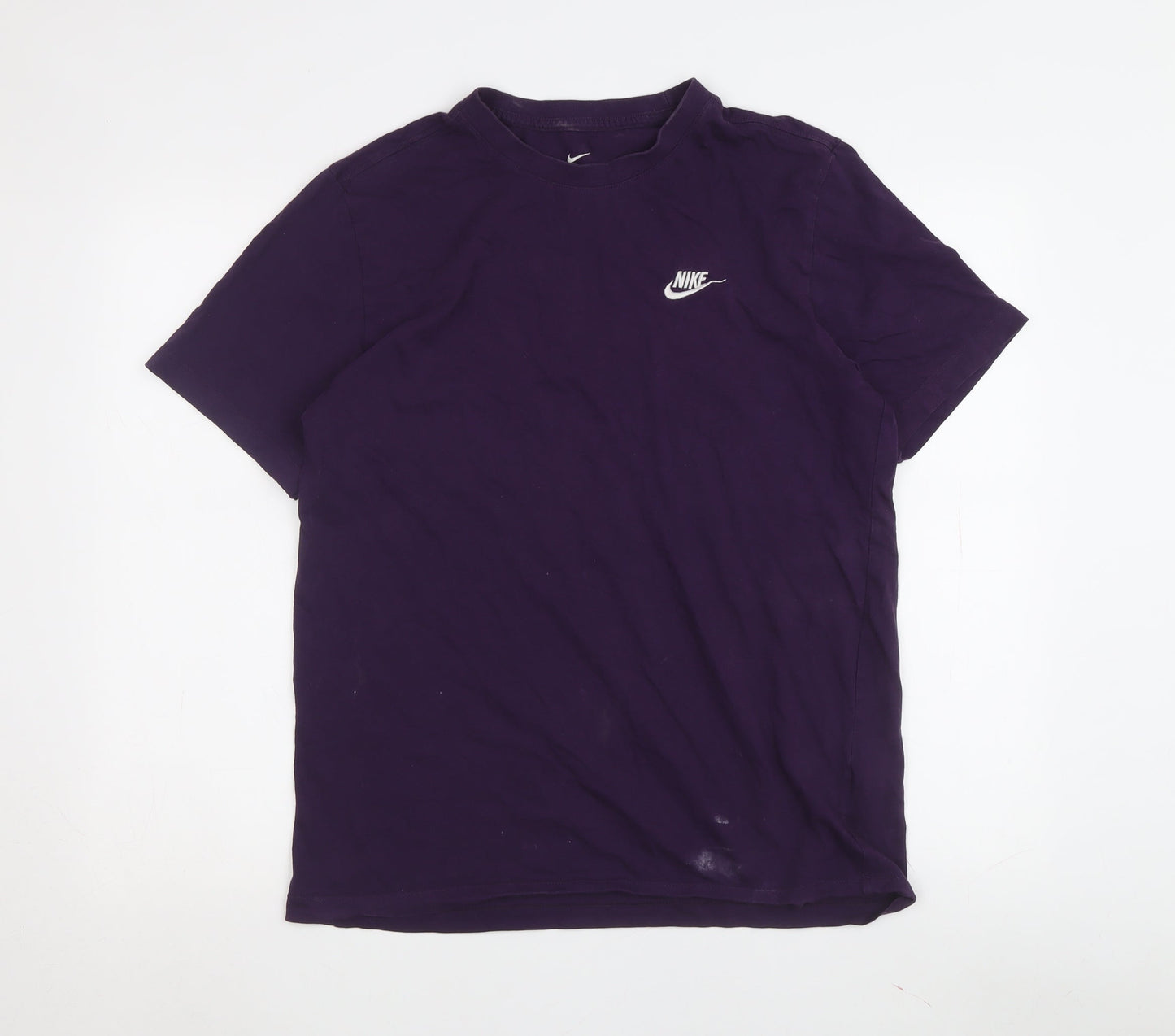 Unisex Adults UK Size M Nike Purple Basic T-Shirt