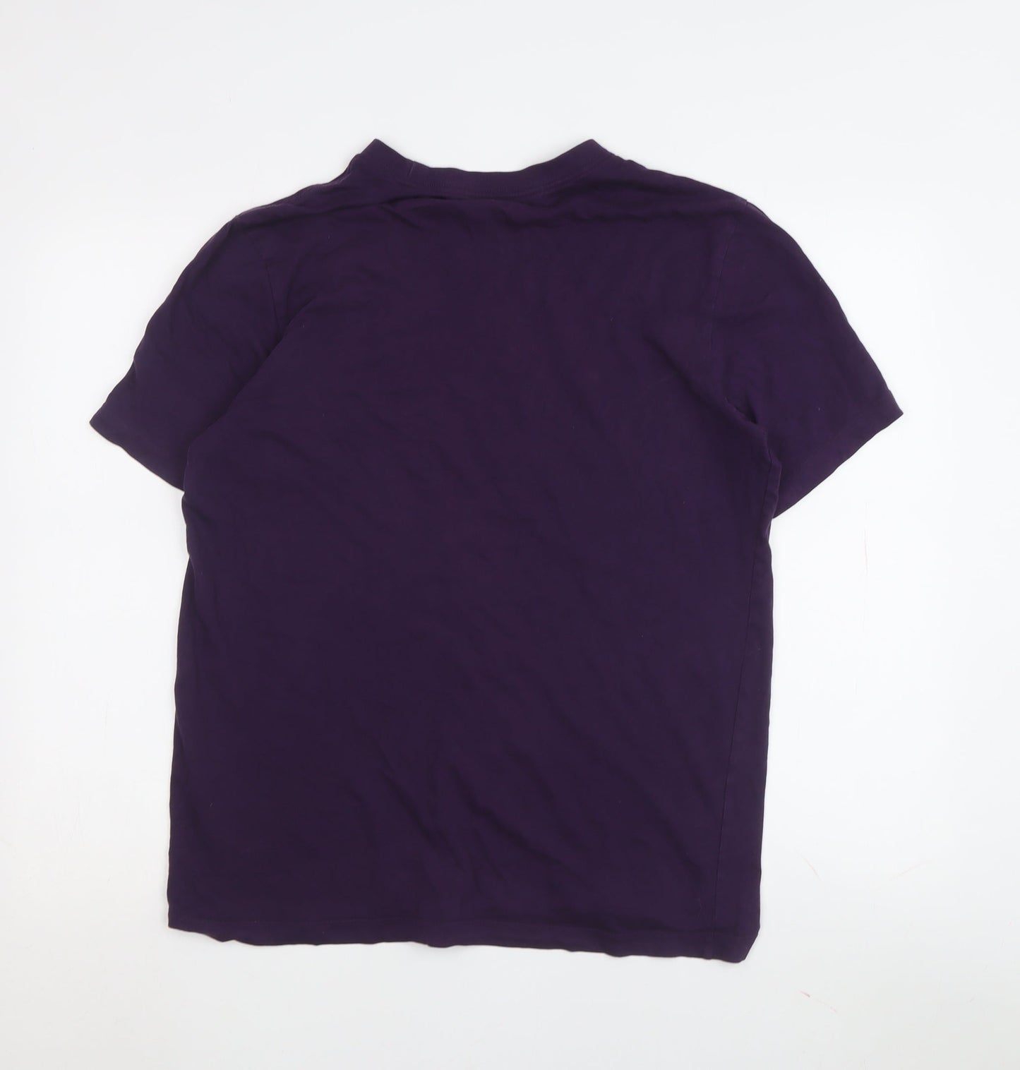 Unisex Adults UK Size M Nike Purple Basic T-Shirt